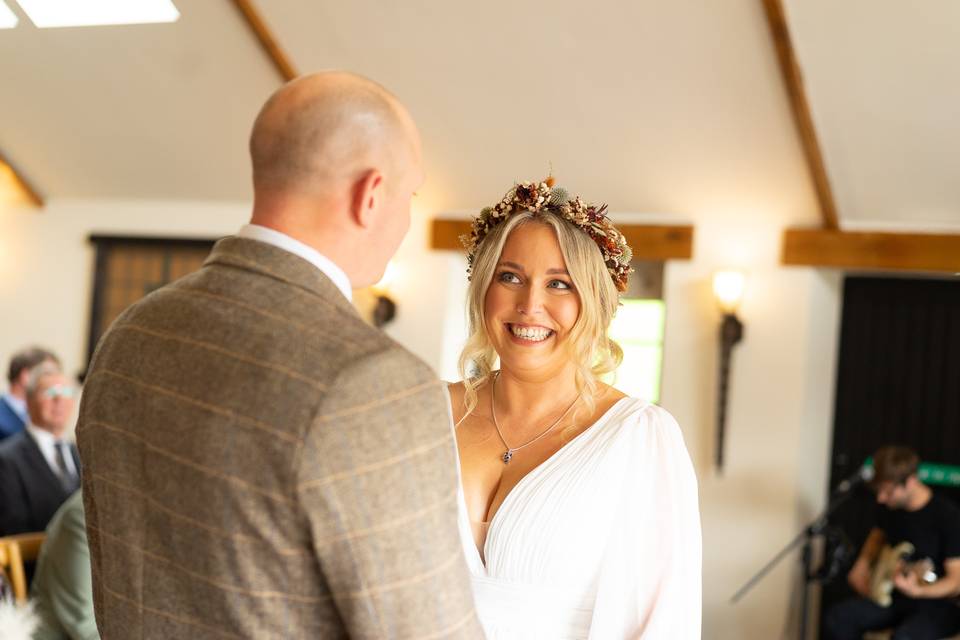 Those ceremony smiles