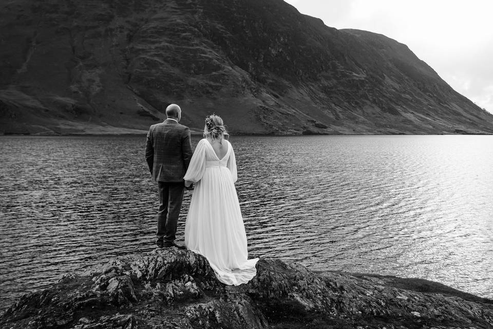 Looking out on the lake