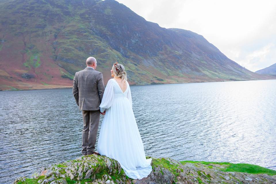 Looking out on the lake