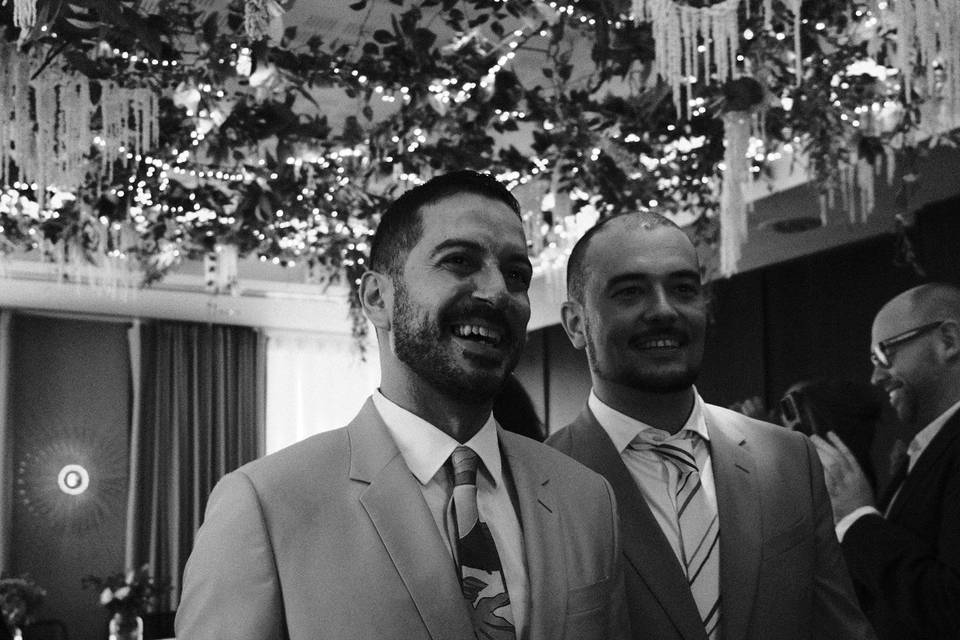 Couple leaving the ceremony