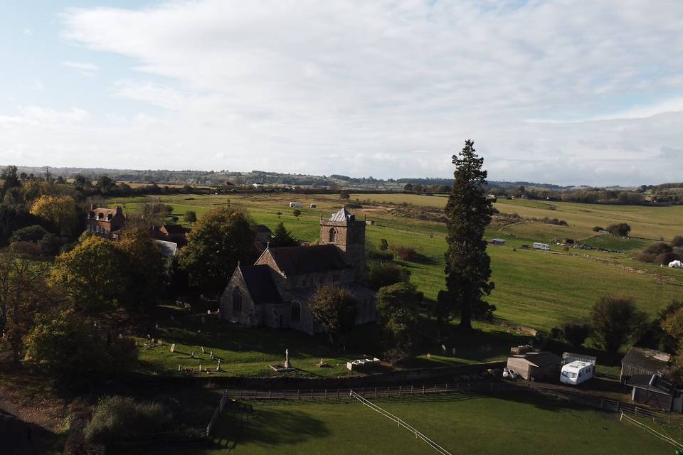 Drone footage of Dodford Manor