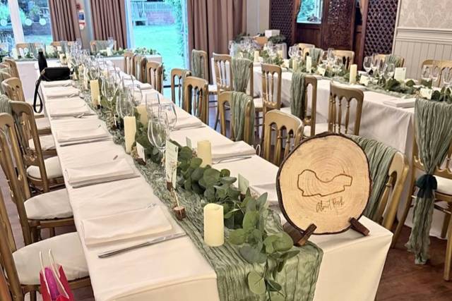 Sage green themed wedding