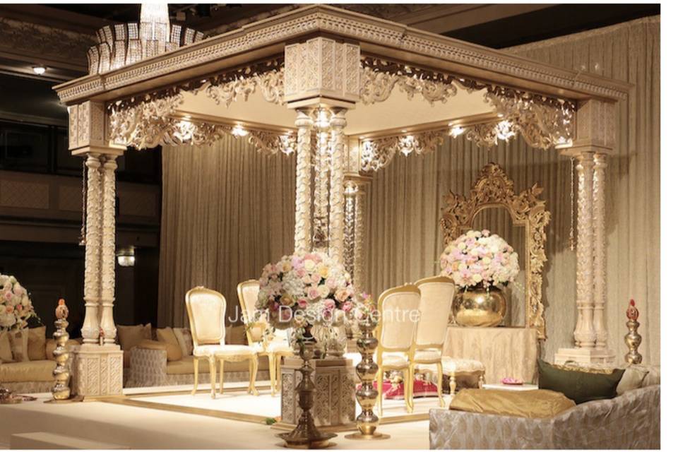 Wedding Mandap four pillars