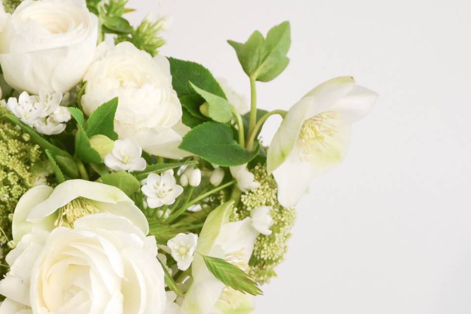 Bridal Bouquet White and Green