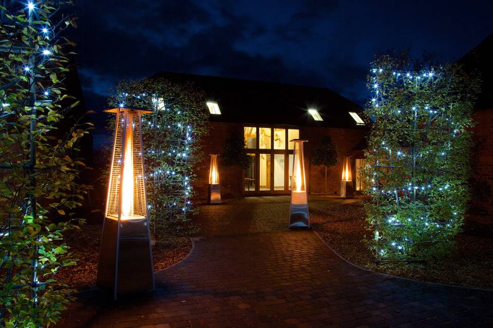 The Barn at night