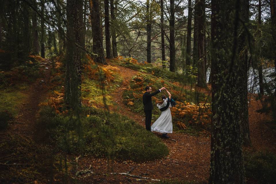 Loch an eilein wedding aviemor