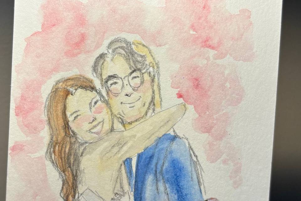 Post-wedding couple portrait