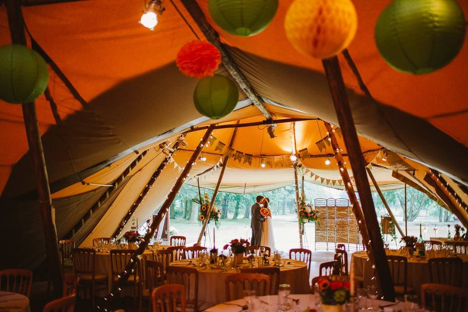 Tipi wedding Yorkshire