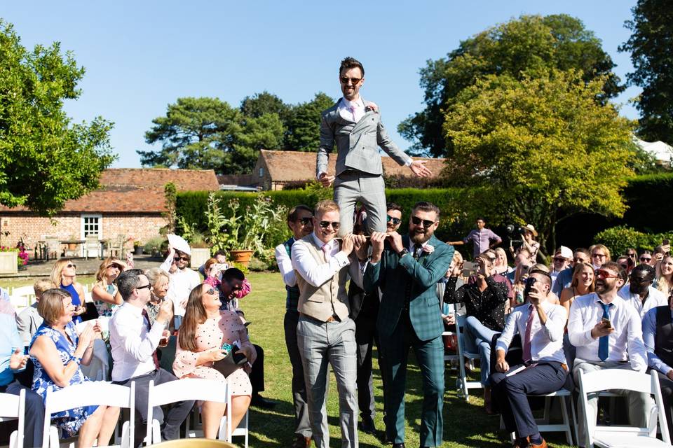 Groom entrance