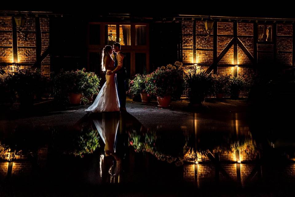 Evening outside the barn