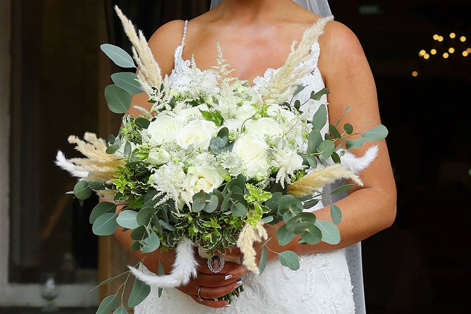 Bride & Flowers