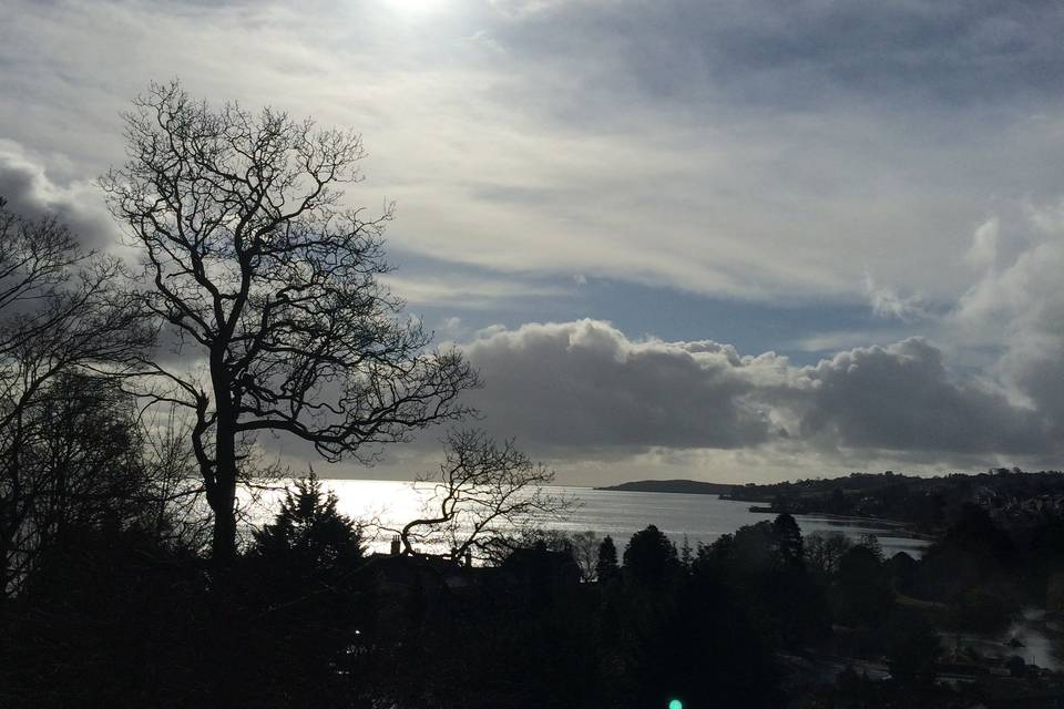 Evening view from the terrace