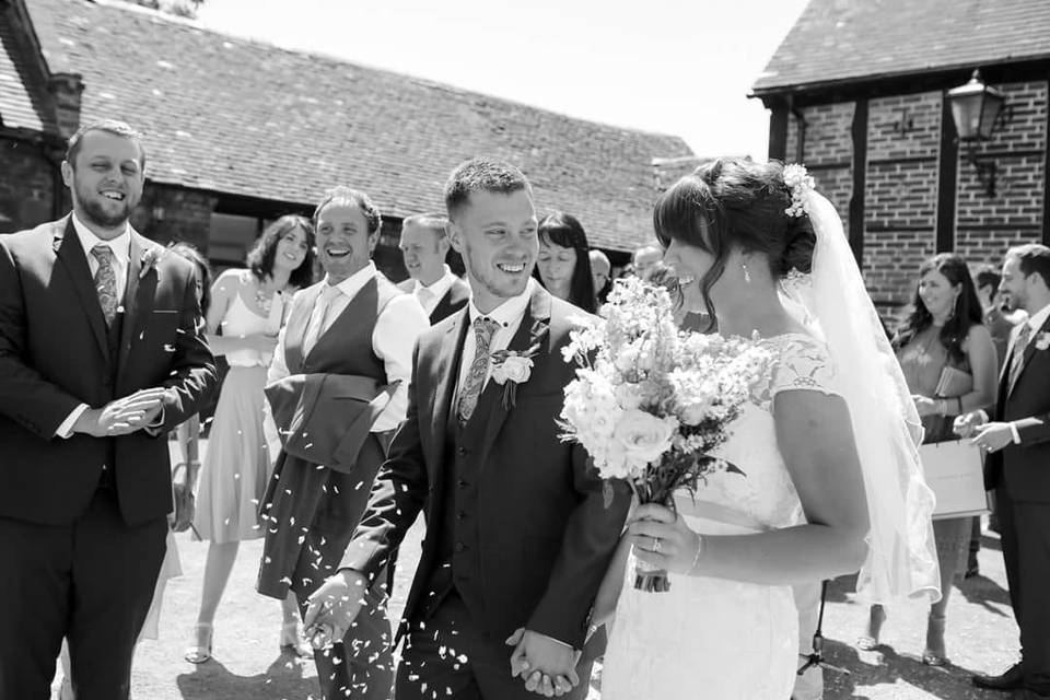 A first dance under our fairy lights