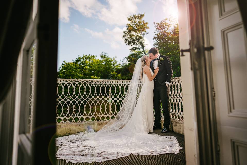 Bridal suite balcony