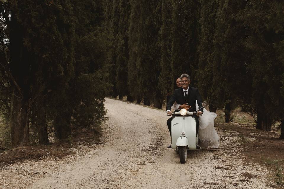 Arrival of the bride