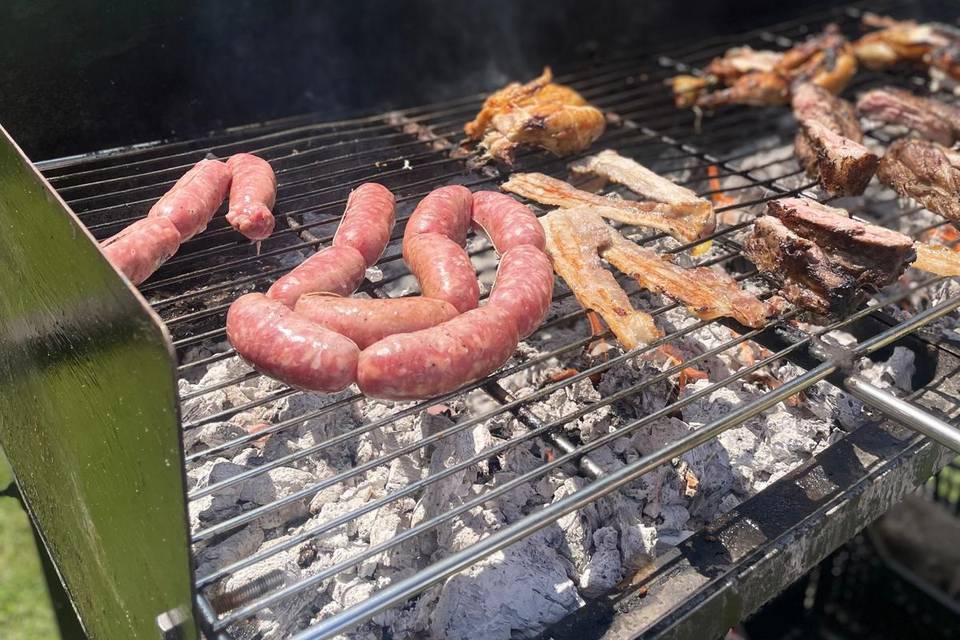 Barbecue pool party