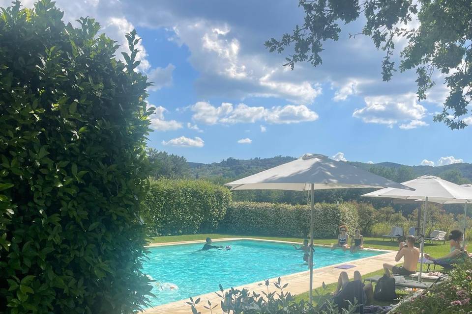 Pool of the agriturismo
