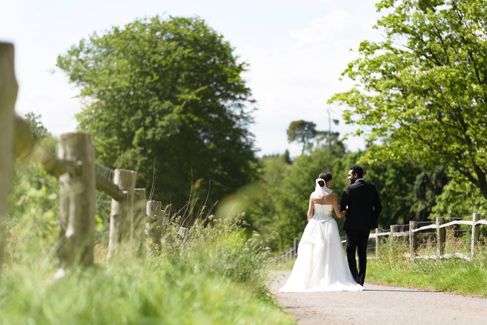 Couple walking together