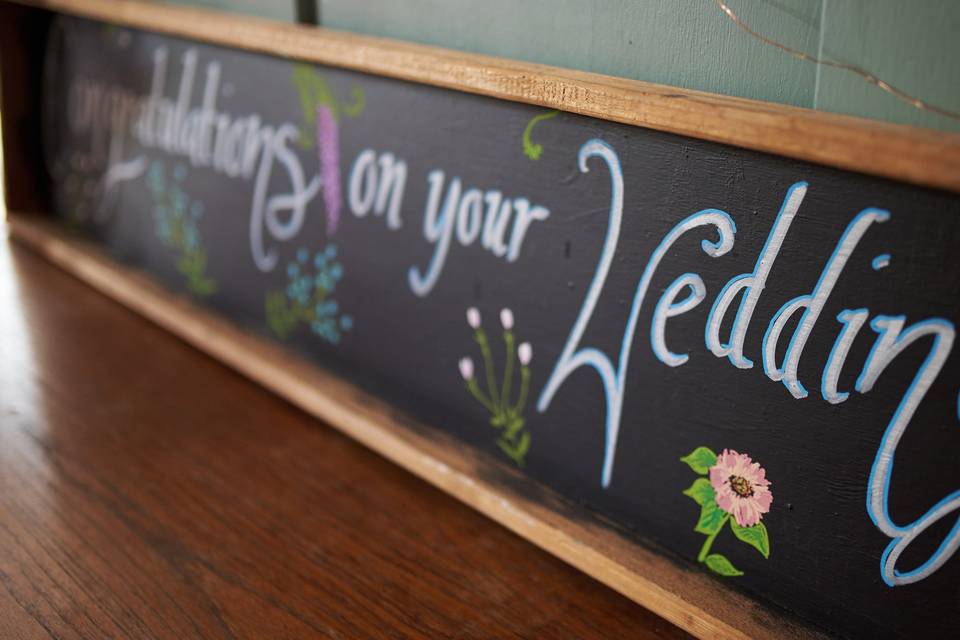 Decoration at the reception