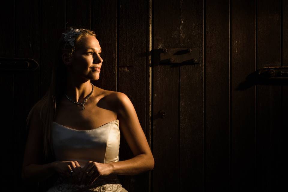 Bride photoshoot at sunset
