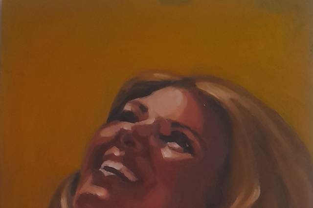Oil painting from magazine