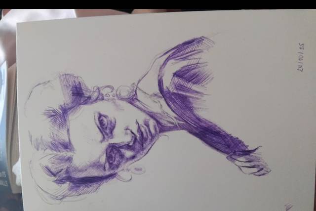 Ballpoint pen sketch