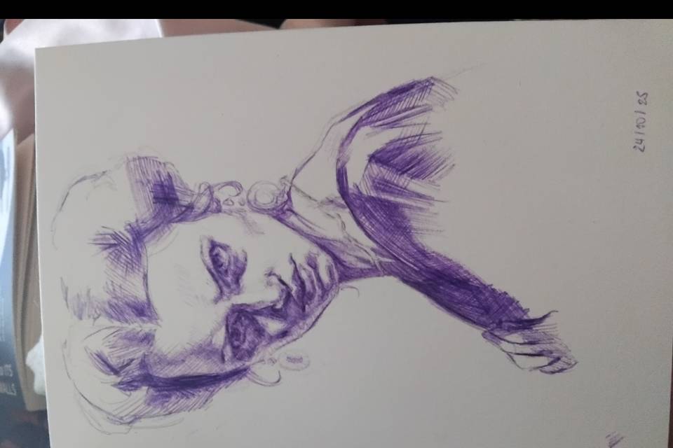 Ballpoint pen sketch
