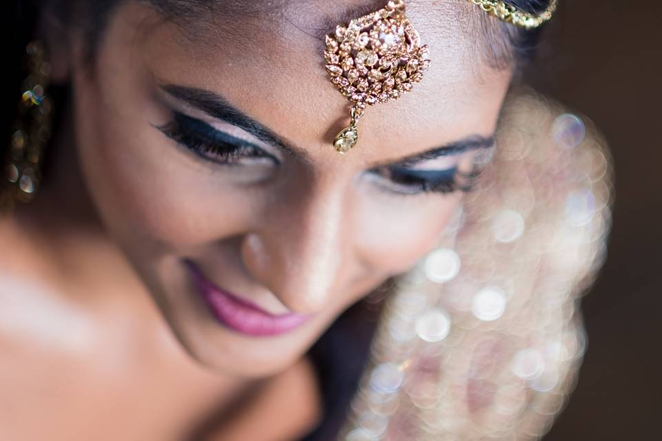 Bride close up