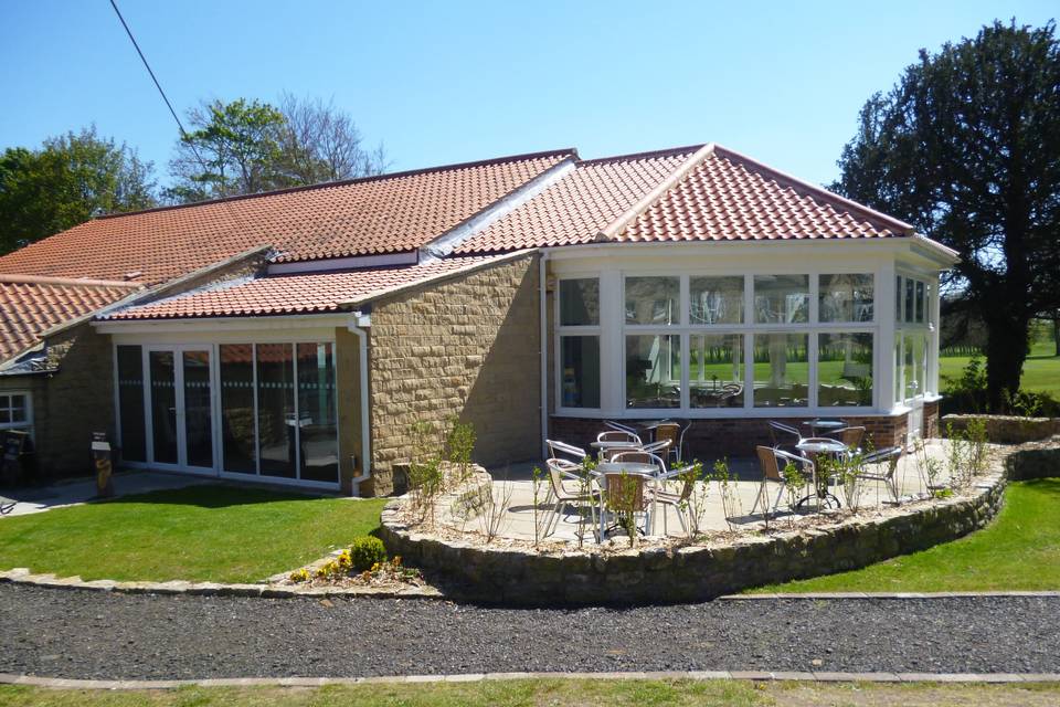 Leisure club patio