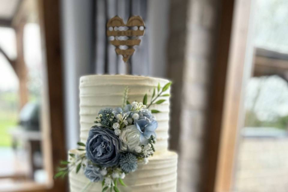 Two tier rustic ripple