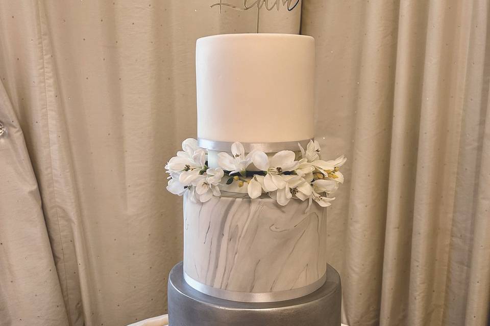 Silver, grey and white wedding