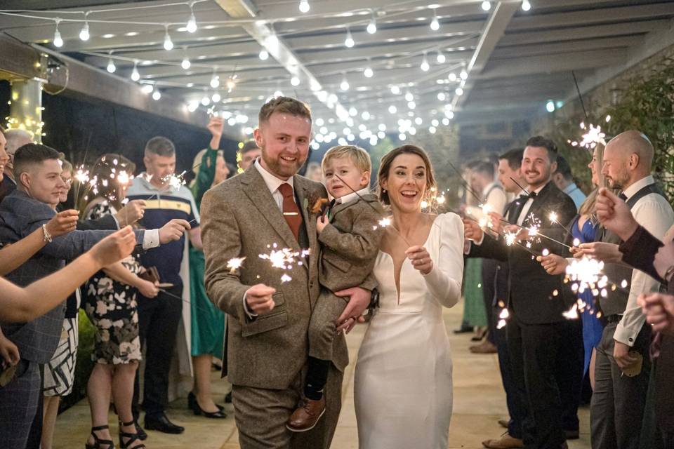 Yorkshire wedding barn family