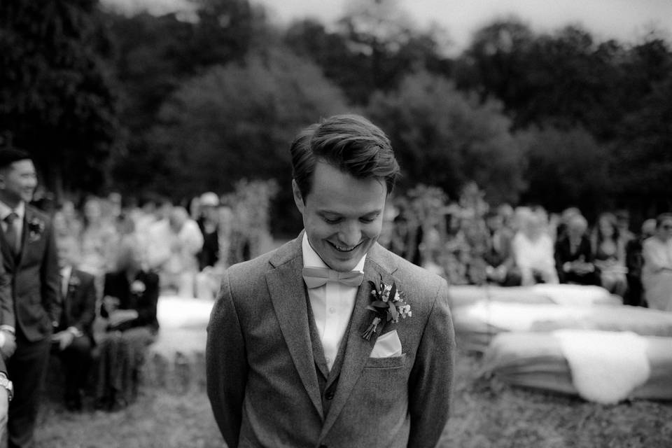 Groom Waiting for Bride