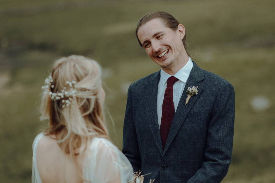 Smiling Groom