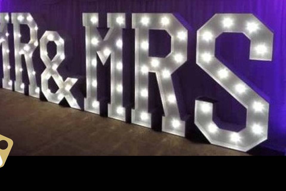 Large light up letters