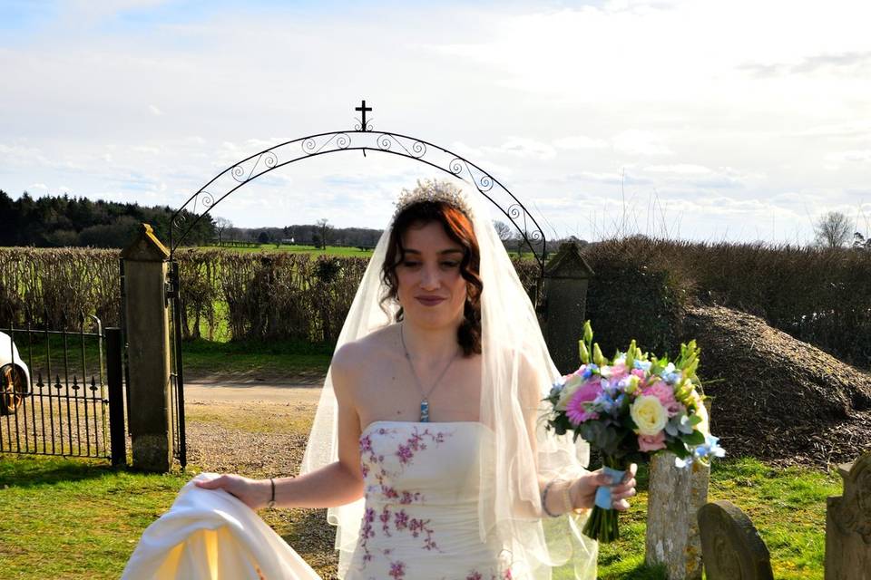 Brides arrival