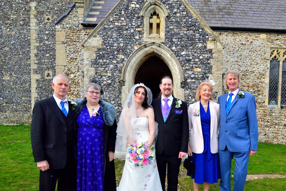 Bride & Groom with Parents