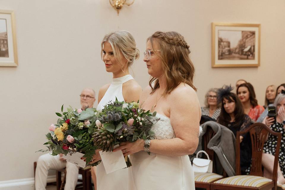 Two Bridal bouquets