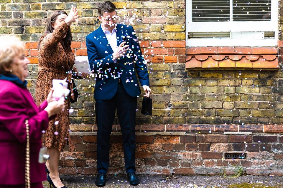 Registry office confetti