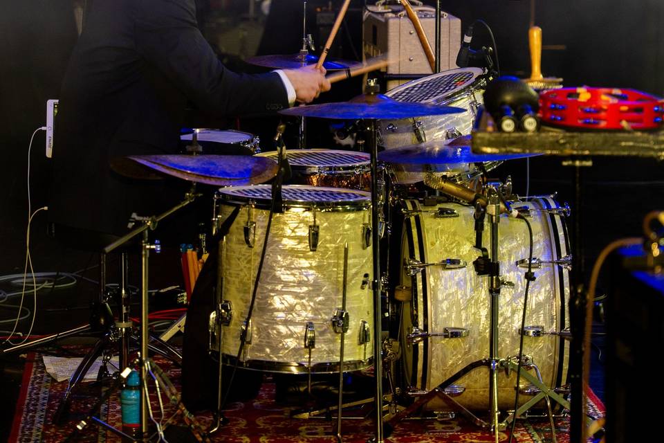 Charlie on the drums