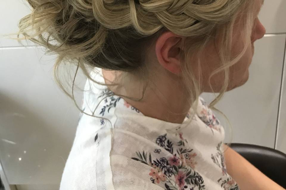 Textured updo