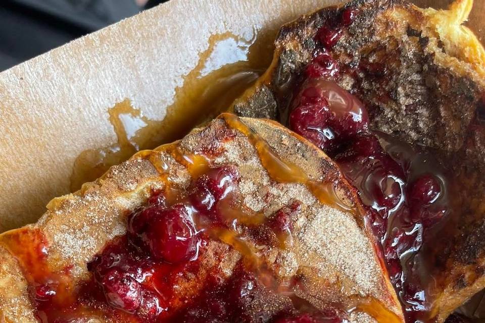 Berry compost French toast