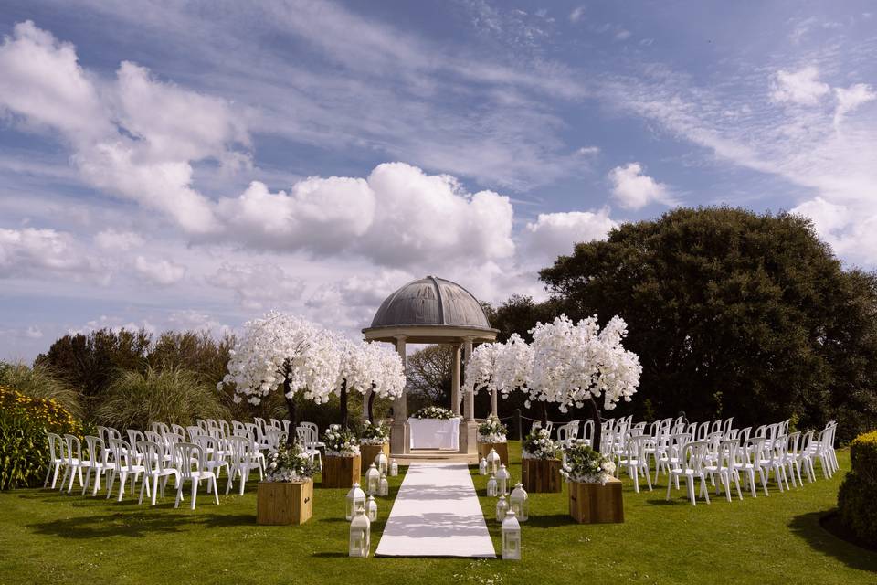 Decorated Outdoor Ceremony