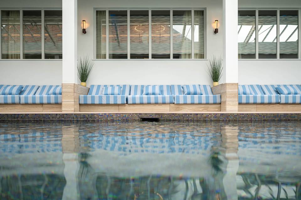 Poolside lounging