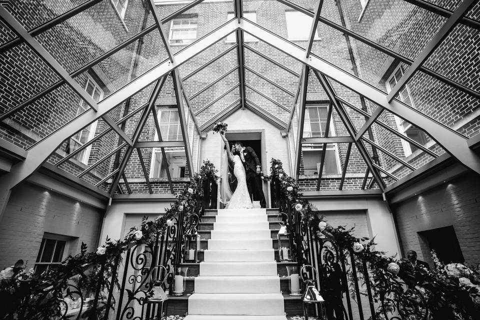 Wedding breakfast entrance