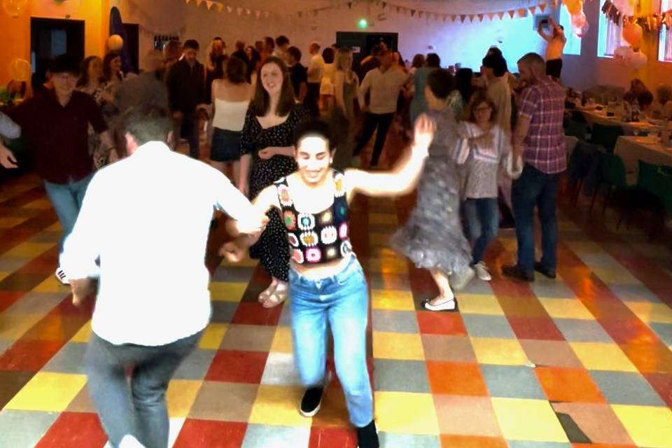 Church hall ceilidh