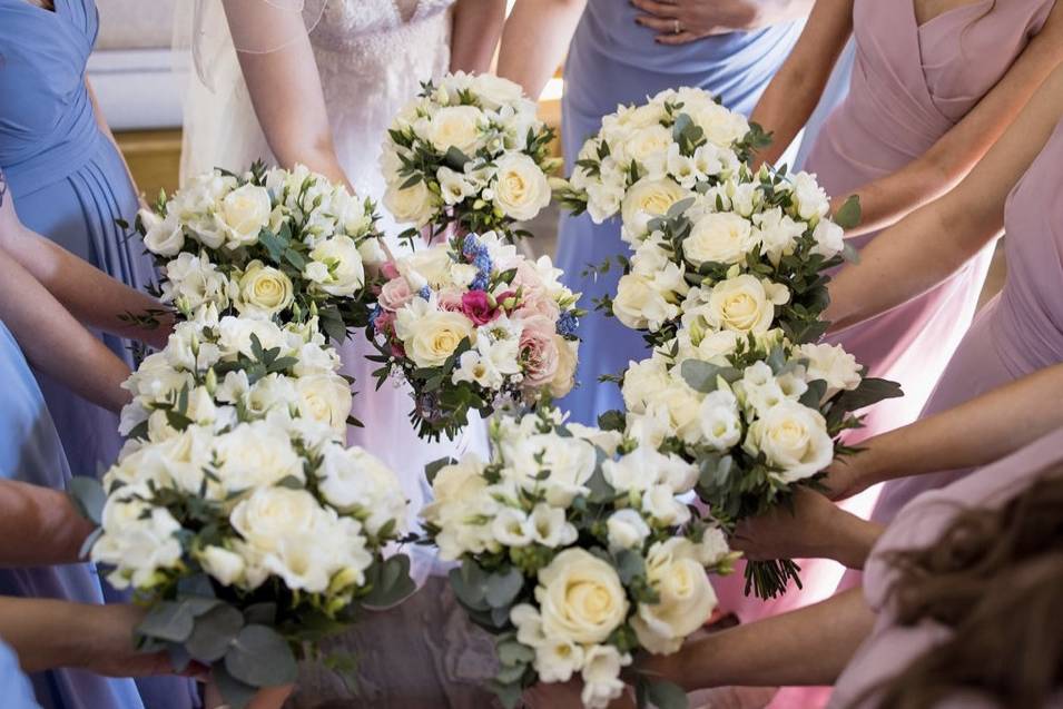 Bridesmaid bouquets