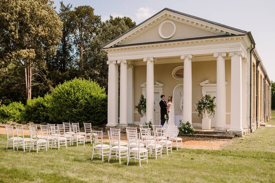 The orangery portico