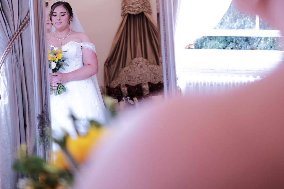 Bride Reflection Portrait