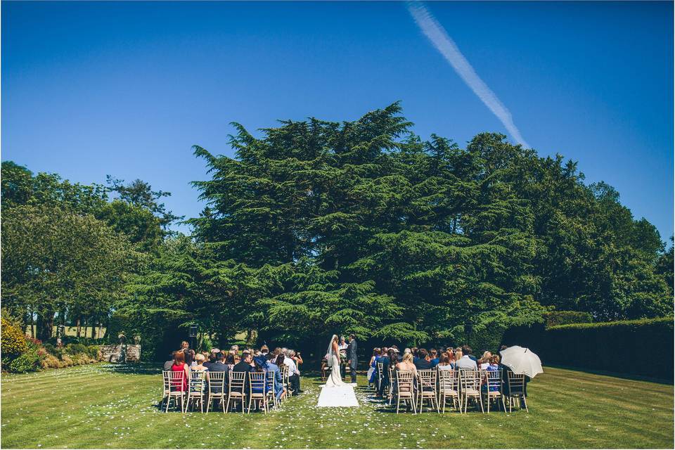 Ceremony on Cricket Pitch Lawn